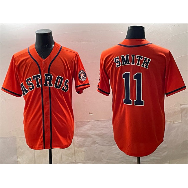 Houston Astros #11 Cam Smith Orange JEROMEN Cool Base Stitched Jersey