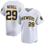Milwaukee Brewers #29 Trevor Megill White JEROMEN Alternate Limited Stitched Jersey