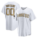 Custom Arizona Diamondbacks Active Player White JEROMEN 2022 All-Star Cool Base Stitched Jersey