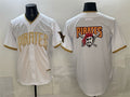 Pittsburgh Pirates Team Big Logo White JEROMEN 2026 City Connect Stadium Stitched Jersey