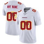 Custom W.Redskins White JEROMEN Team Big Logo Vapor Untouchable Limited Jersey