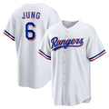 Texas Rangers #6 Josh Jung White JEROMEN Replica Player Jersey
