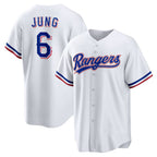 Texas Rangers #6 Josh Jung White JEROMEN Replica Player Jersey