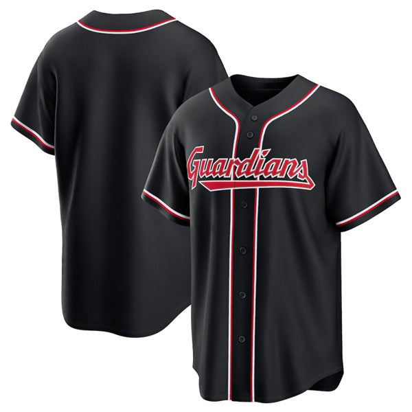 Cleveland Guardians Blank 2026 Black JEROMEN Out Stitched Jersey