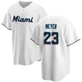 Miami Marlins #23 Max Meyer White JEROMEN Cool Base Stitched Jersey