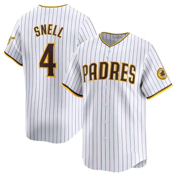 San Diego Padres #4 Blake Snell White JEROMEN 2024 Home Limited Stitched Jersey
