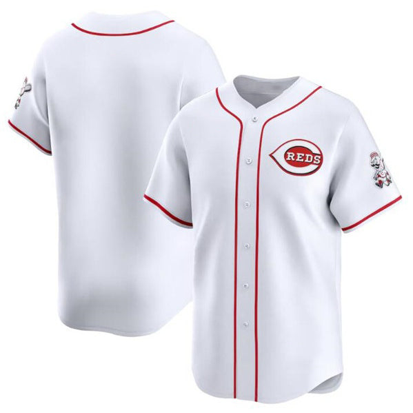 Cincinnati Reds Blank White JEROMEN Home Limited Stitched Jersey