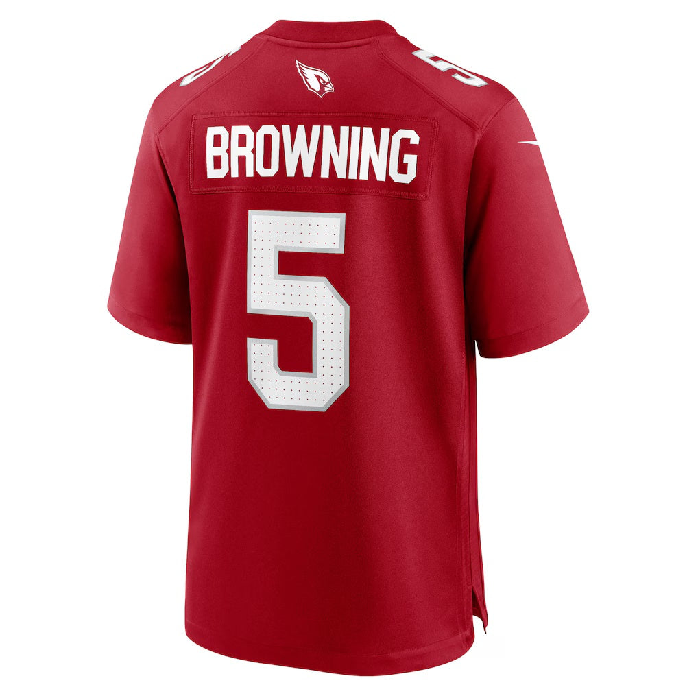 A.Cardinals #5 Baron Browning Cardinal JEROMEN Team Game Jersey