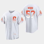 San Francisco Giants #57 Alex Wood White JEROMEN 2021 City Connect Jersey