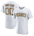 Custom San Diego Padres Active Player White JEROMEN 2022 All-Star Flex Base Stitched Jersey