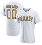 Custom San Diego Padres Active Player White JEROMEN 2022 All-Star Flex Base Stitched Jersey