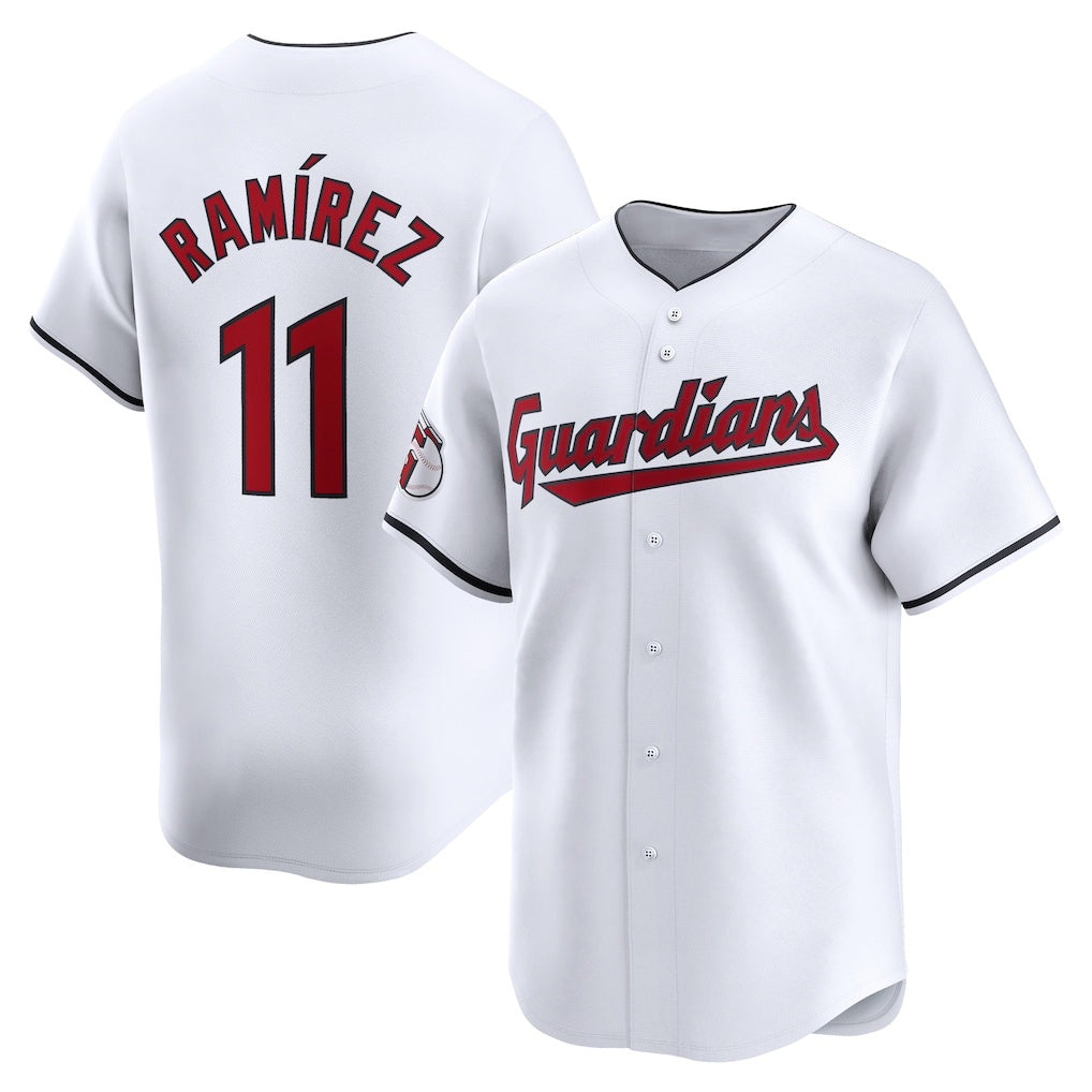 Cleveland Guardians #11 Jose Ramirez White JEROMEN Home Limited Player Jersey