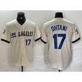 Los Angeles Dodgers #17 Shohei Ohtani Cream JEROMEN 2024 City Connect Limited Stitched Jersey 2