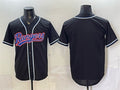 Texas Rangers Blank 2026 Fashion Replica Black JEROMEN Out Stitched Jersey