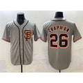 San Francisco Giants #26 Matt Chapman Gray JEROMEN Cool Base Stitched Jersey