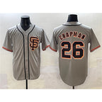 San Francisco Giants #26 Matt Chapman Gray JEROMEN Cool Base Stitched Jersey