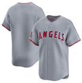 Los Angeles Angels Blank Gray JEROMEN Away Limited Stitched Jersey