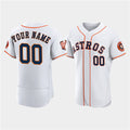 Custom Houston Astros Active Player White JEROMEN 60th Anniversary Flex Base Stitched Jersey