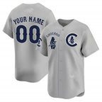Custom Chicago Cubs Special Vapor Premier Limited Jersey V2 ¨C Gray JEROMEN