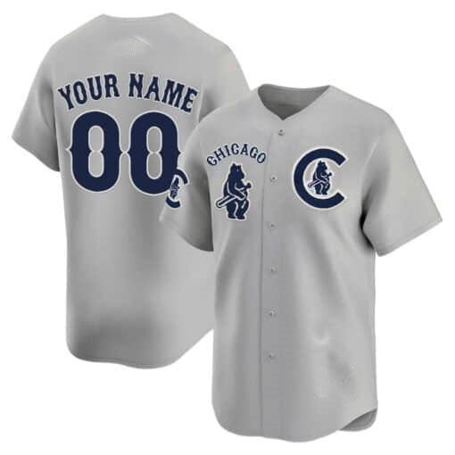Custom Chicago Cubs Special Vapor Premier Limited Jersey V2 ¨C Gray JEROMEN