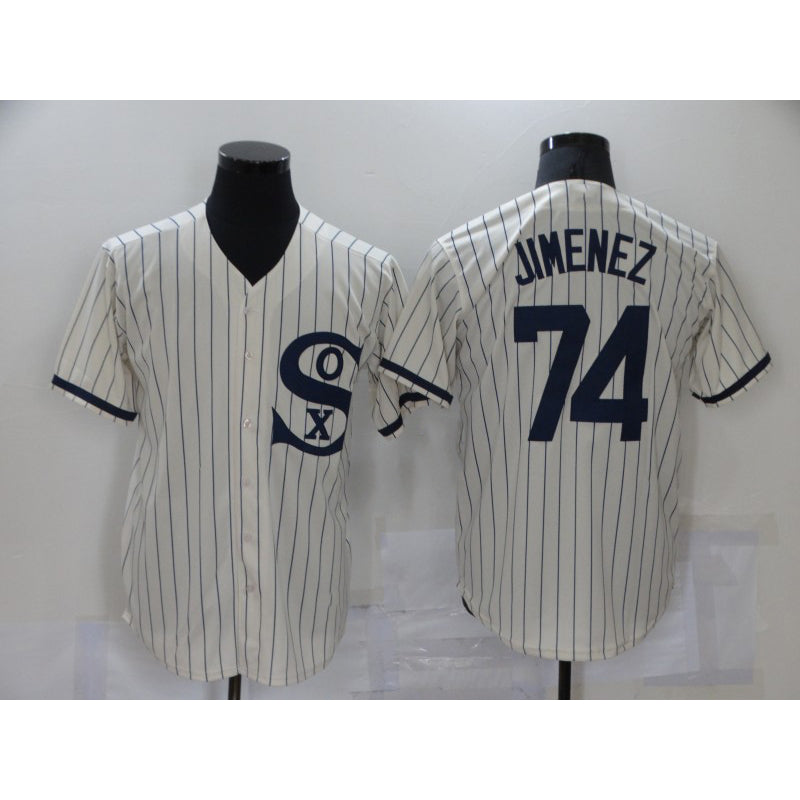 Chicago White Sox #74 Eloy Jimenez 2021 Cream JEROMEN Field of Dreams Name Cool Base Stitched Jersey