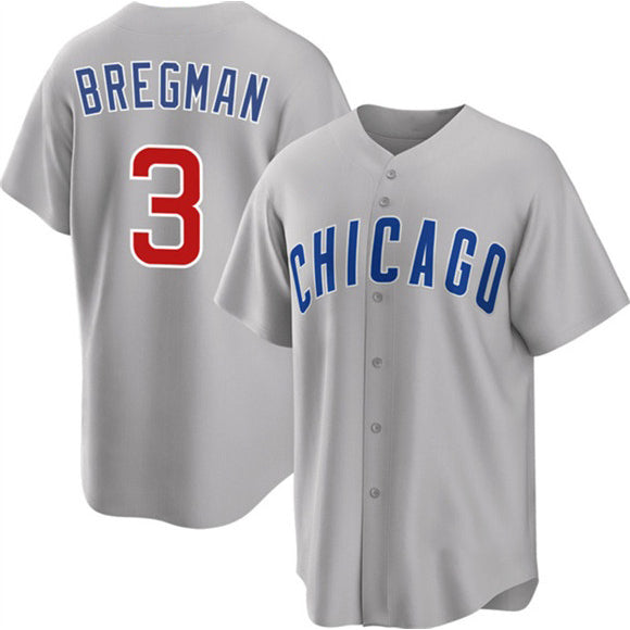 Chicago Cubs #3 Alex Bregman Gray JEROMEN 2026 Cool Base Limited Stitched Jersey