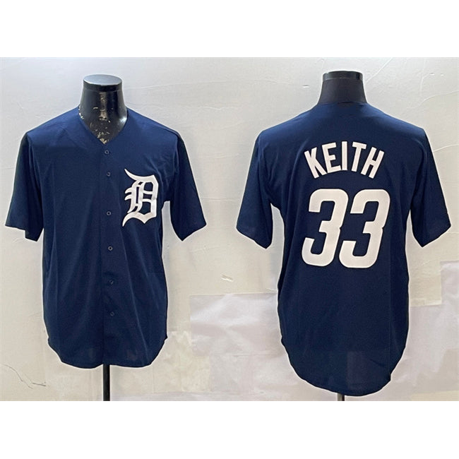Detroit Tigers #33 Colt Keith Navy JEROMEN Cool Base Stitched Jersey