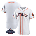 Houston Astros Blank White JEROMEN 2022 World Series Champions Flex Base Stitched Jersey