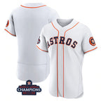 Houston Astros Blank White JEROMEN 2022 World Series Champions Flex Base Stitched Jersey