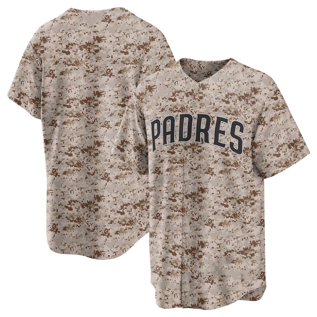 San Diego Padres Camo JEROMEN USMC Alternate Replica Team Jersey