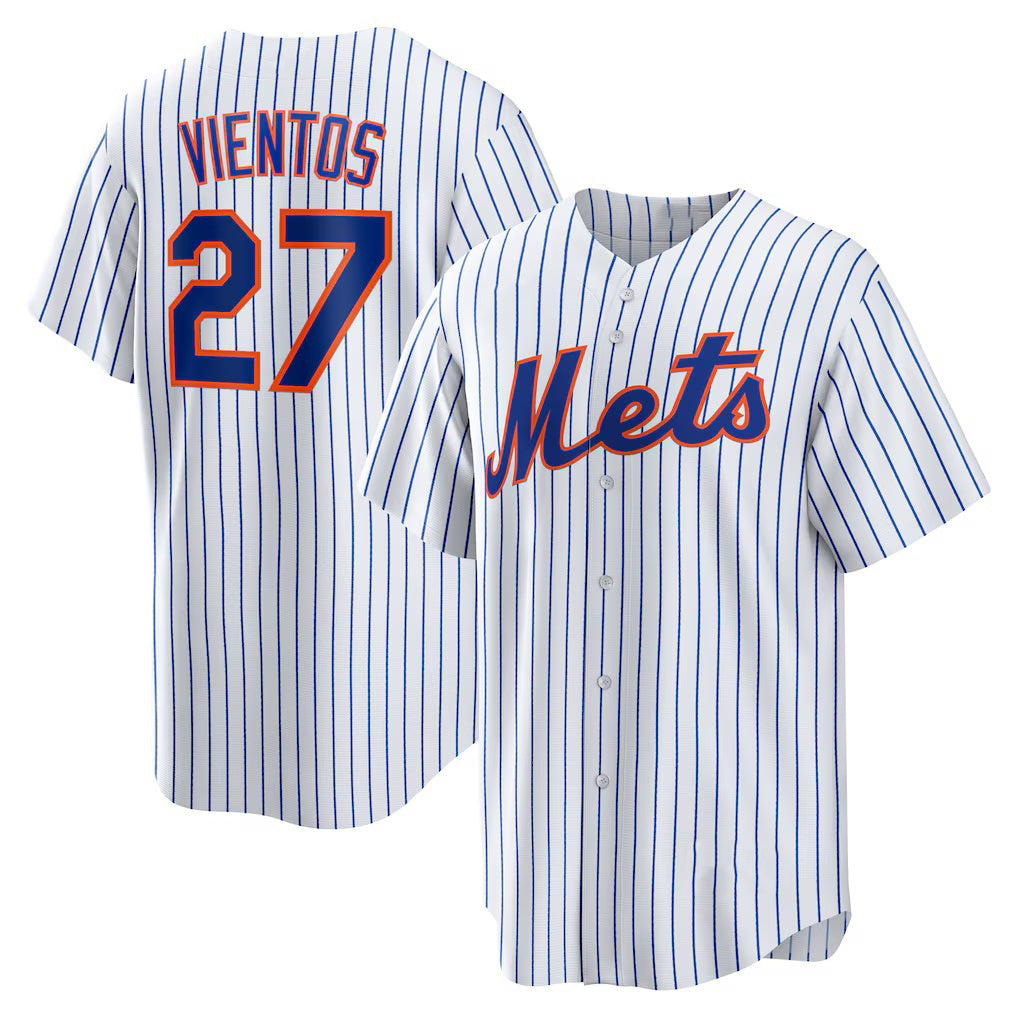New York Mets #27 Mark Vientos White JEROMEN Home Replica Jersey