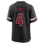 A.Cardinals #4 Jeremiyah Love Black JEROMEN Alternate Game Player Jersey