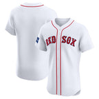 Boston Red Sox White JEROMEN Home Elite Patch Jersey