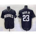 San Diego Padres #23 Fernando Tatis Jr. Black JEROMEN Stitched Jersey