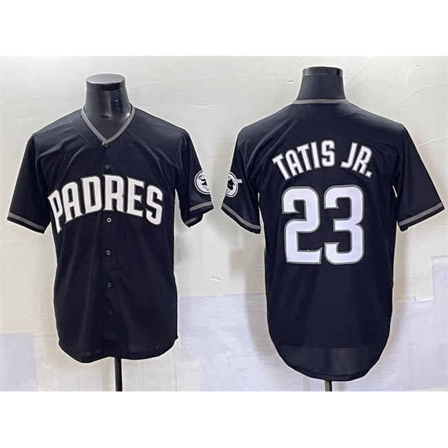 San Diego Padres #23 Fernando Tatis Jr. Black JEROMEN Stitched Jersey