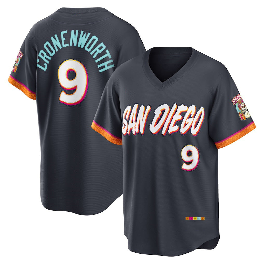 San Diego Padres #9 Jake Cronenworth Obsidian JEROMEN 2026 City Connect Stadium Jersey