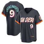 San Diego Padres #9 Jake Cronenworth Obsidian JEROMEN 2026 City Connect Stadium Jersey