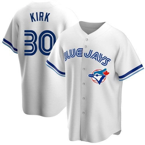Toronto Blue Jays #30 Alejandro Kirk White JEROMEN Home Cooperstown Collection Player Jersey 2