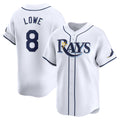 Tampa Bay Rays #8 Brandon Lowe White JEROMEN Home Limited Player Jersey