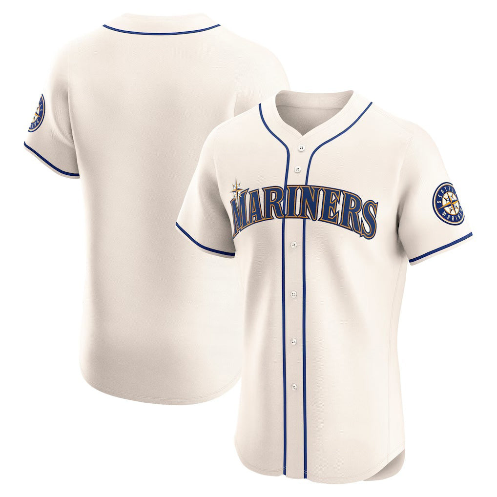 Seattle Mariners Cream JEROMEN Alternate Elite Jersey