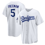 Los Angeles Dodgers #5 Freddie Freeman White JEROMEN 2025 World Series Champions Home Cool Base Stitched Jersey