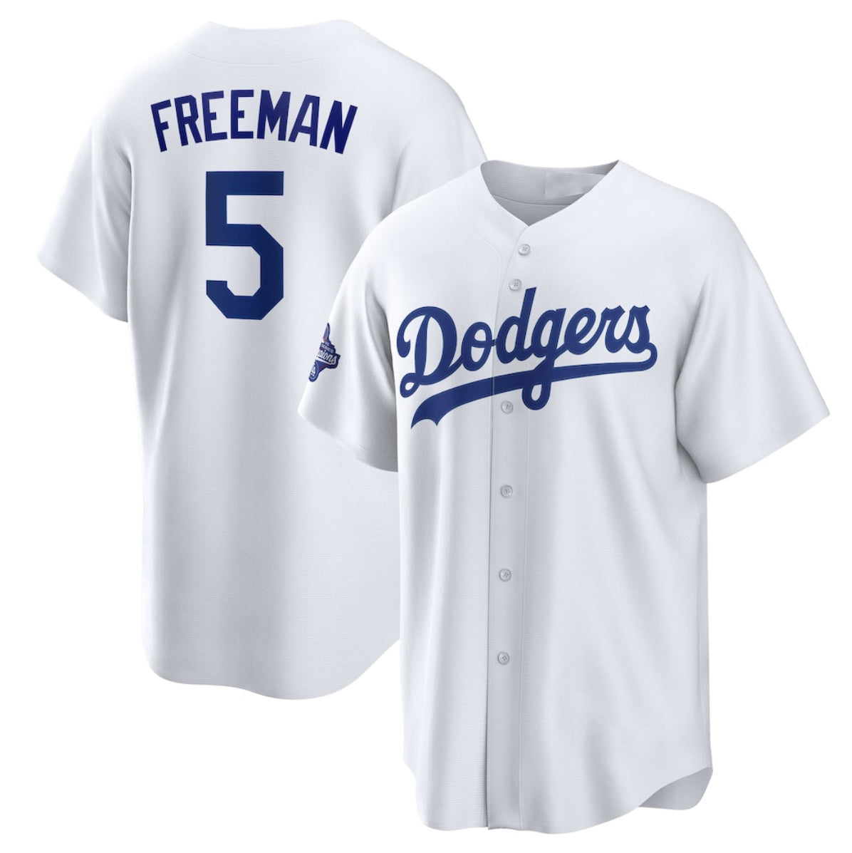 Los Angeles Dodgers #5 Freddie Freeman White JEROMEN 2025 World Series Champions Home Cool Base Stitched Jersey