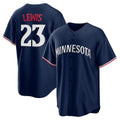 Minnesota Twins #23 Royce Lewis Navy JEROMEN Alternate 2 Replica Jersey