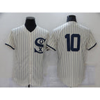 Chicago White Sox #10 Yoan Moncada 2021 Cream JEROMEN Navy Field of Dreams Flex Base Stitched Jersey