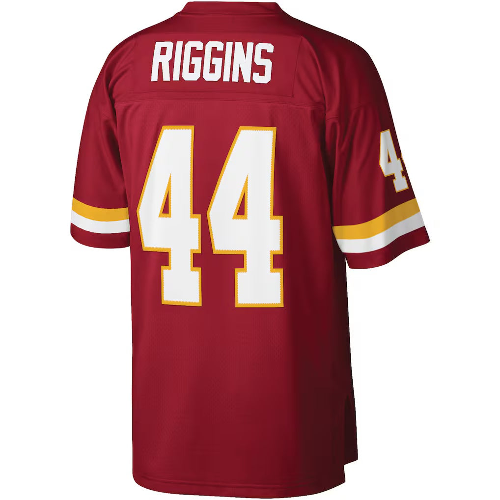 W.Football Team #44 John Riggins Mitchell & Ness Burgundy JEROMEN Legacy Replica Jersey