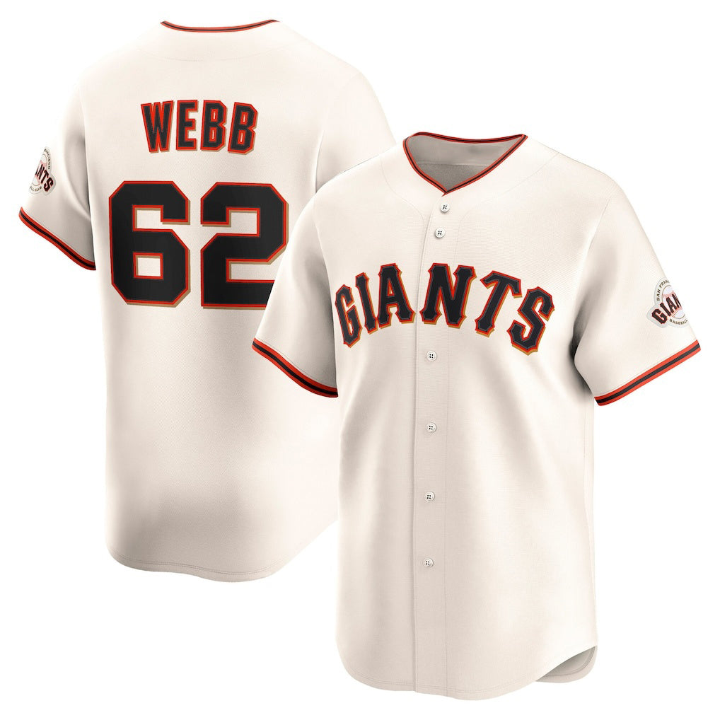 San Francisco Giants #62 Logan Webb Cream JEROMEN Home Limited Player Jersey