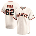 San Francisco Giants #62 Logan Webb Cream JEROMEN Home Limited Player Jersey
