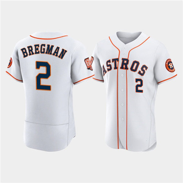 Houston Astros #2 Jose Altuve White JEROMEN 60th Anniversary Flex Base Stitched Jersey