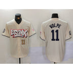 New York Yankees #11 Anthony Volpe Cream JEROMEN Limited Stitched Jerseys
