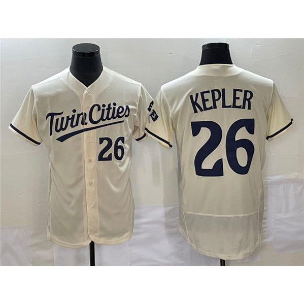 Minnesota Twins #26 Max Kepler Cream JEROMEN Flex Base Stitched Jersey